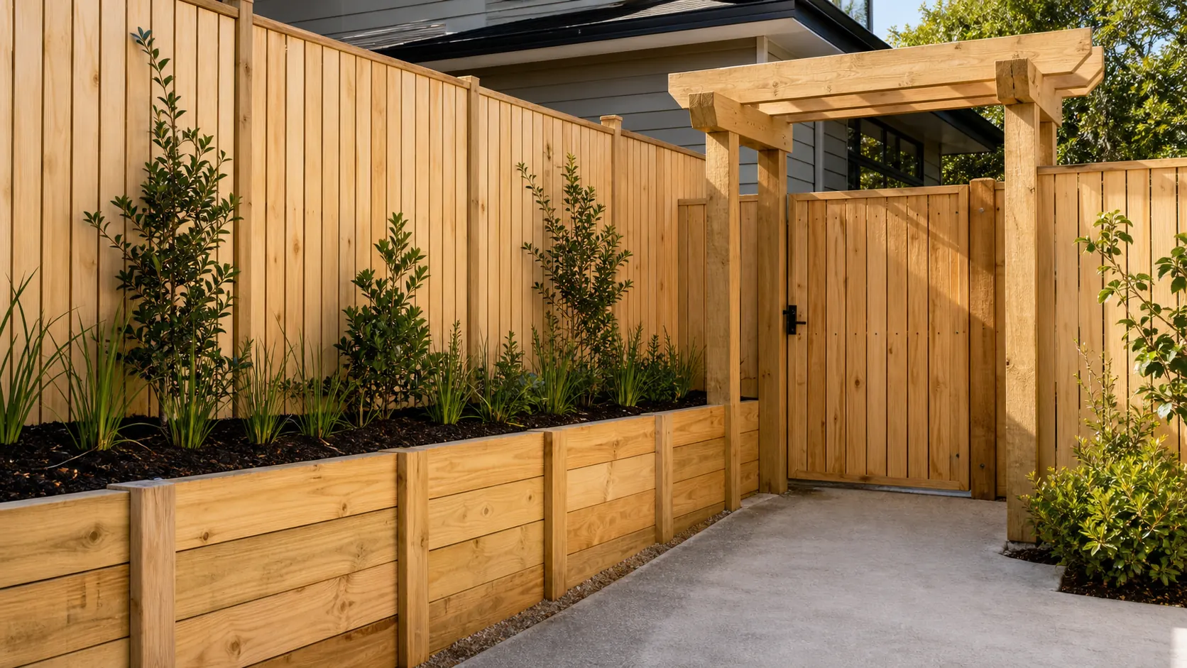 Retaining wall at a heritage villa property in Devonport, Auckland